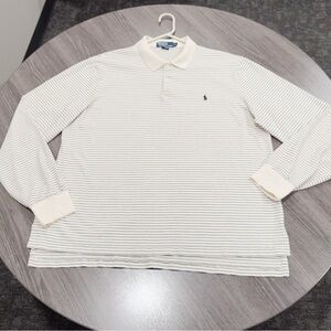 Vintage Polo Golf Ralph Lauren Long Sleeve Shirt Pima Cotton Pique Pony